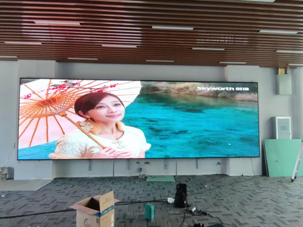 鹿邑P1.53led小间距屏安装案例